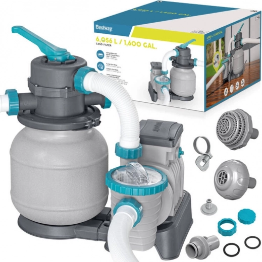 Sand filter pump for Bestway pool with a flow rate of 5678 l/h
