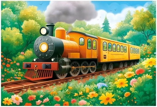 Castorland Puzzle Locomotive in Summer MAXI 40 pieces