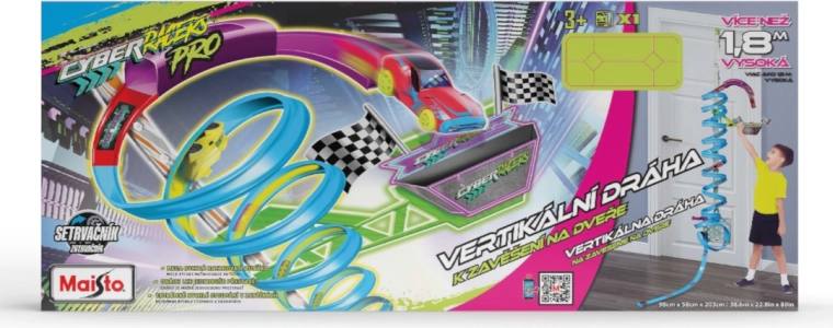 Maisto Cyber Racers Vertical Door Racing Track with Car