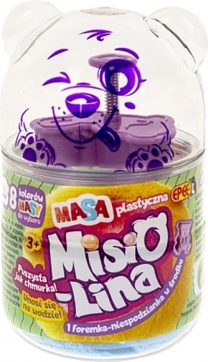 Misiolina lightweight floating blue modeling clay 60 g with mold