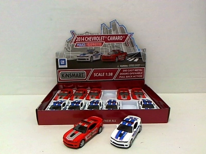 Метална количка Chevrolet Camaro (полиция / пожарна) 1:38 – 1 брой
