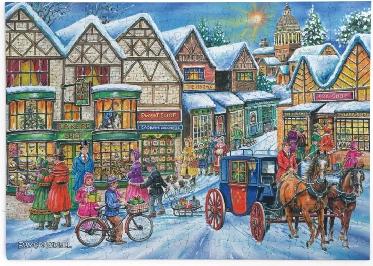 Jigsaw Puzzle Shopping in the Old Days, 250 Large Pieces