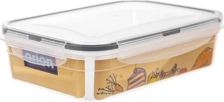 Sealing lid with four clips to prevent leaks