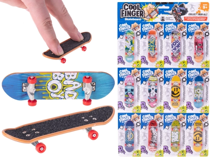 Metal finger skateboard 9.5 cm