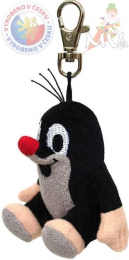 Moravian Central Krtek plush keychain with carabiner 7 cm - 1 piece