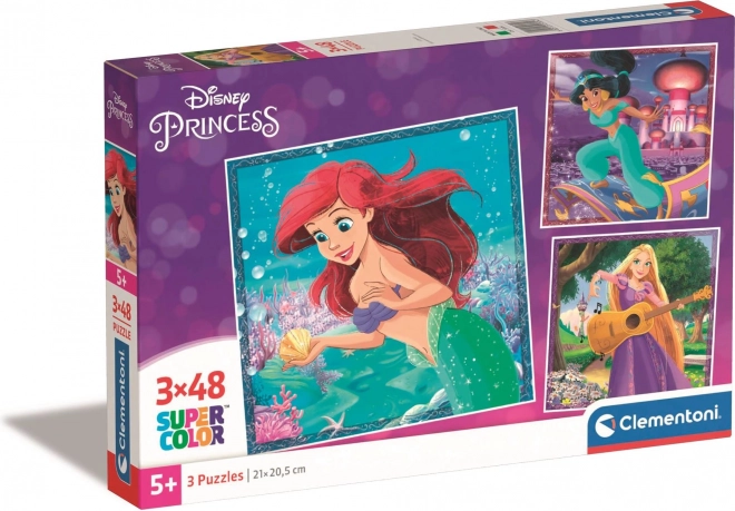 Пъзел DISNEY PRINCESS 3×48 части – CLEMENTONI