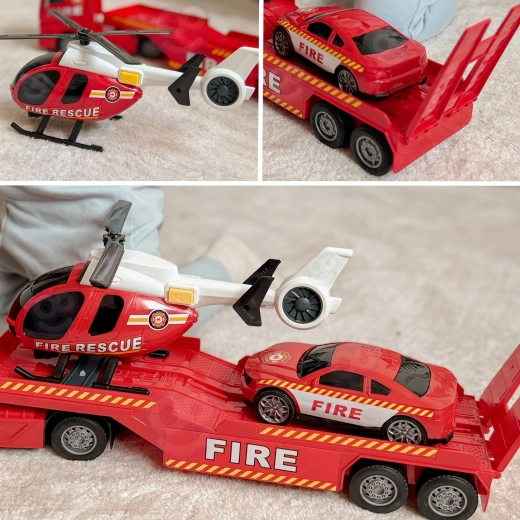 Three rescue vehicles in one set