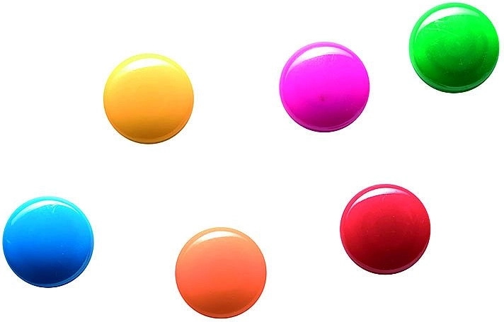 Six vibrant colors for clear labeling