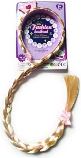 Headband with Long Braid 70 cm