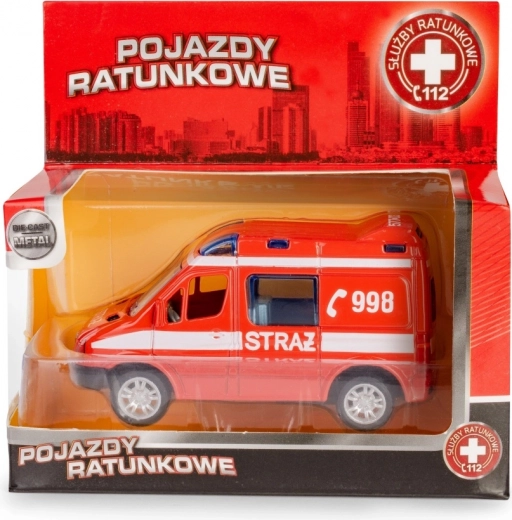 Metal model of the MERCEDES-BENZ Sprinter fire truck 1:50 Daffi