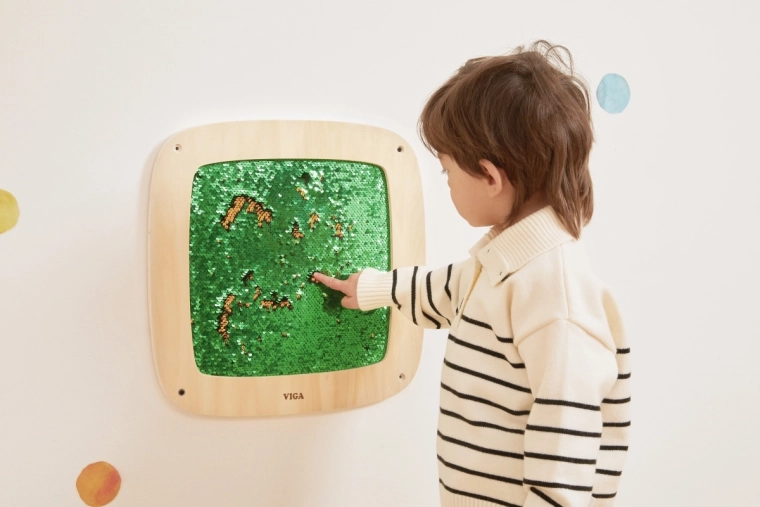 Sensory fun for the wall