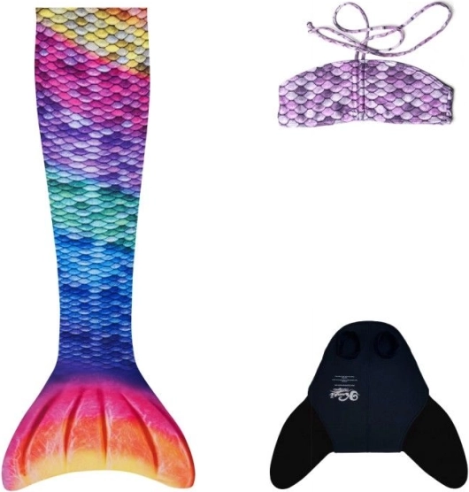 Сиренска опашка с моноплавник Rainbow и бикини