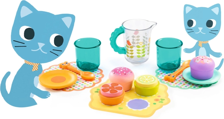 Colorful tea party for the little ones