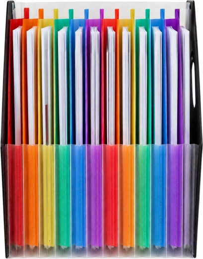 13 color compartments for quick sorting