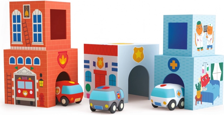 Folding Blocks Topani Car DJECO