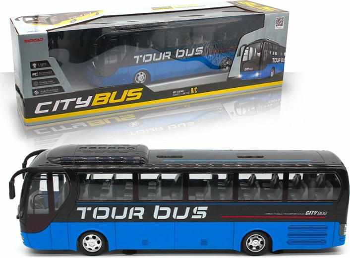 RC автобус Tour Bus синьо-жълт