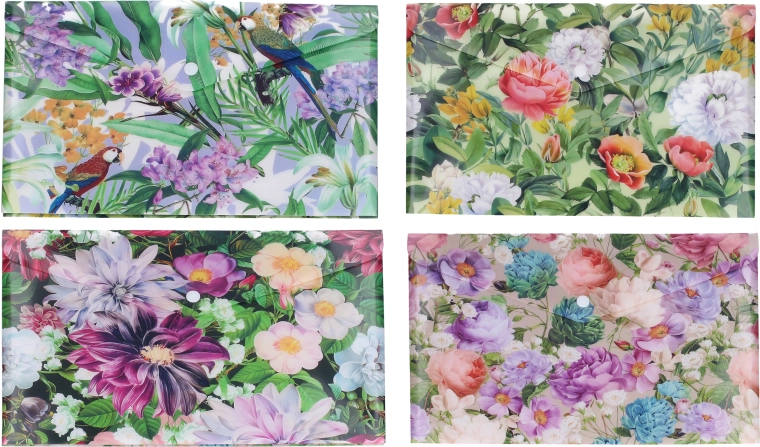 Snap-button folder 24 × 33.5 cm Plants