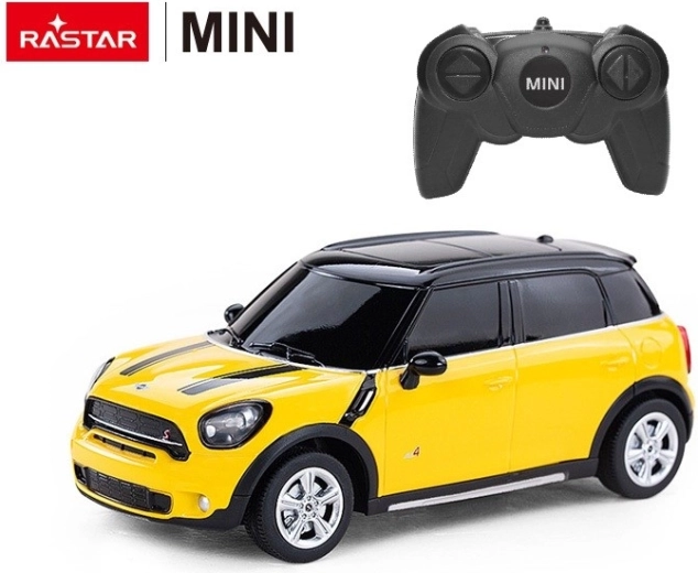 RC кола Rastar Mini Cooper S Countryman 1:24 жълта - 1 брой