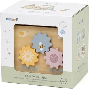 Wooden activity triangle for toddlers