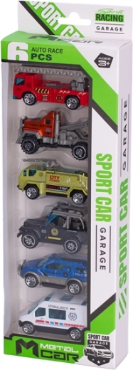 A varied selection of vehicles in one set