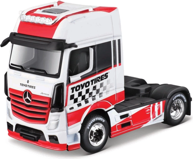 Maisto Mercedes-Benz Actros 1851 red and white 1:64 model