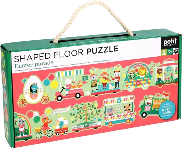 Petit Collage Floor Puzzle Easter Parade, 30 Pieces