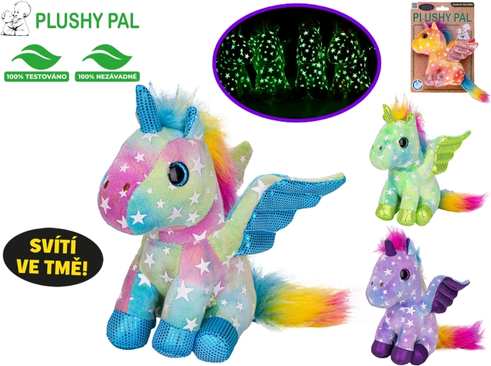 Плюшен еднорог Plushy Pal 15 см със светещи крила