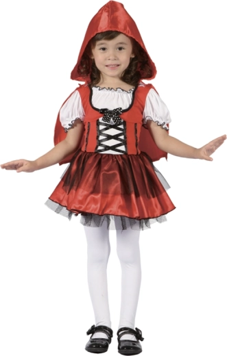 Girls' costume in red 92–104 cm