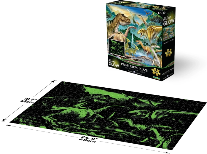 Glow-in-the-dark Puzzle Dinosaur Valley 500 Pieces
