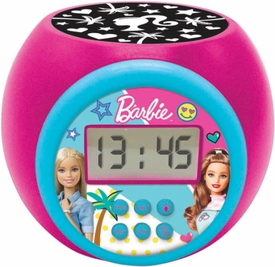 Clear digital alarm clock