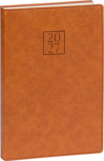 Notique дневен дневник Prestigio 2027, кафяв, 15 × 21 cm