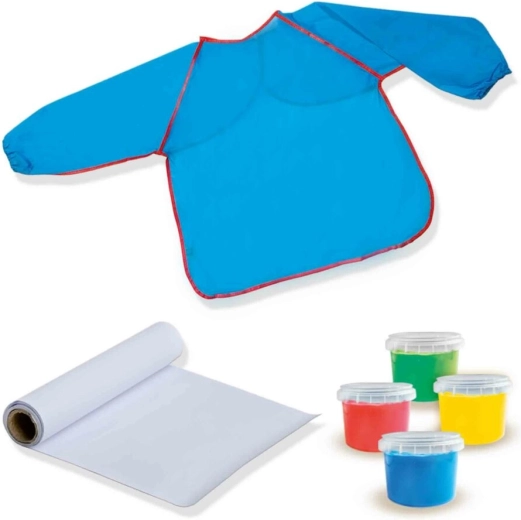 Long-sleeved apron for cleaner crafting