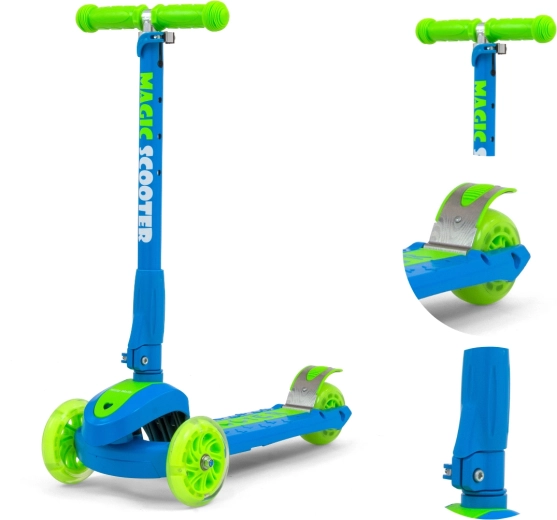 Folding handlebars and rear brake