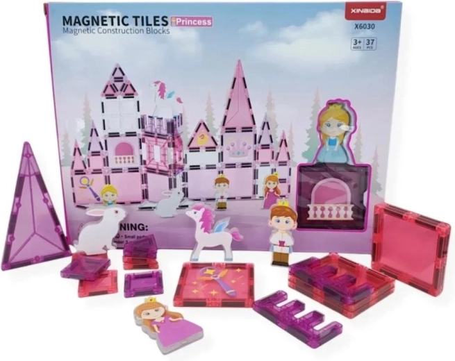 Магнитни строителни блокове Magical Magnet Princess – 37 части
