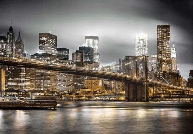 Paint by Numbers Brooklyn Bridge in New York 40 × 50 cm
