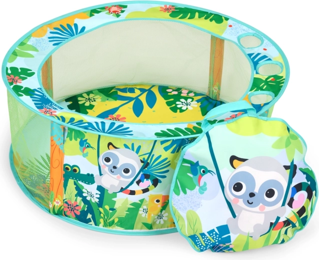 Bright Starts Rowdy Rainforest Stow & Go Ball Pit