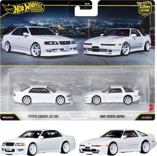 Hot Wheels Premium комплект от 2 коли Toyota Chaser JZX100 и Toyota Supra 1989