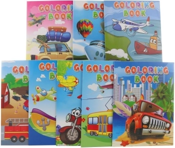 Transportation Coloring Book A4