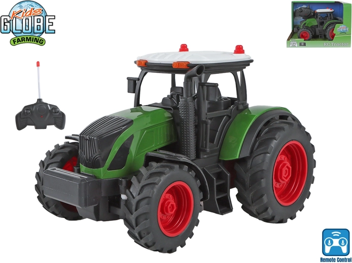 Kids Globe Farming remote-controlled farm tractor 2.4 GHz approx. 20 cm