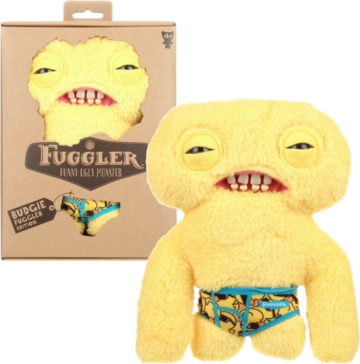 Плюшена играчка Fuggler Budgie Squidge с бельо, 22 см
