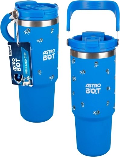 Astrobot travel mug with handle