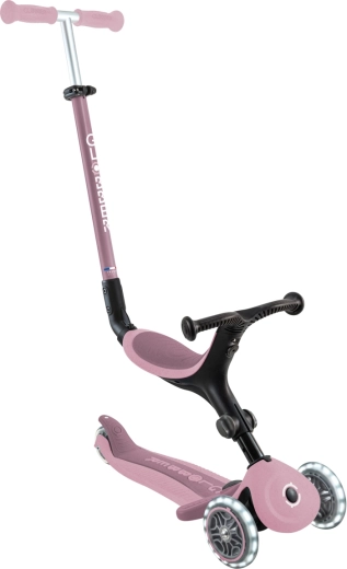 Globber GO UP active lights ecologic 3v1 тротинетка berry