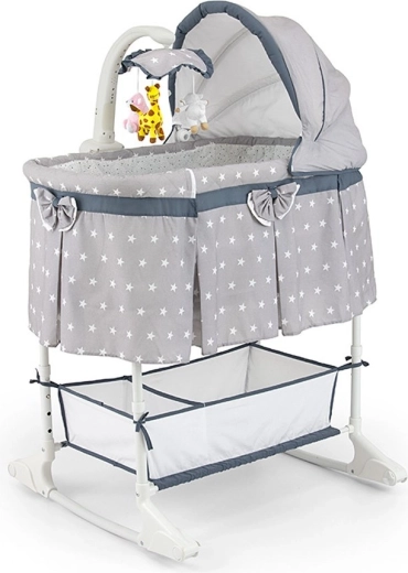 Multifunctional cradle and bassinet Milly Mally Sweet Melody Star
