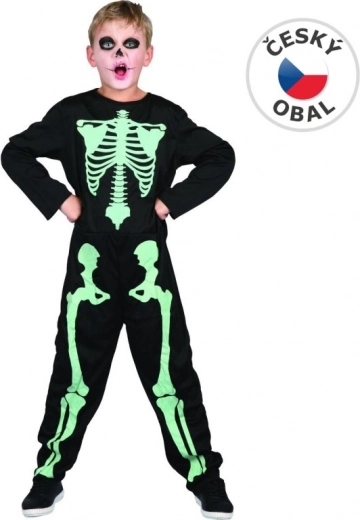 Children's Carnival Costume Glowing Skeleton in the Dark