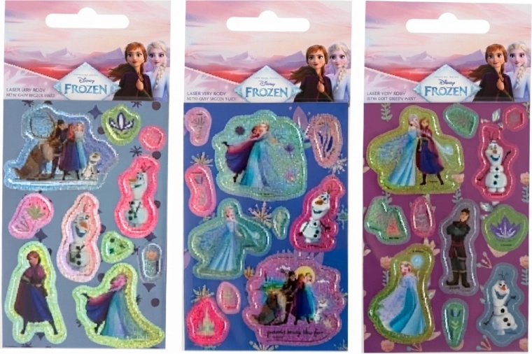 Set of laser stickers Frozen – Ice Kingdom (3 sheets)