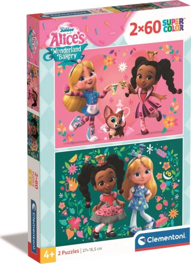 Clementoni Puzzle Alice's Bakery in Wonderland 2x60 Pieces