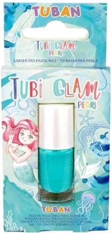 Tubi Glam перлен лак за нокти в тюркоазено