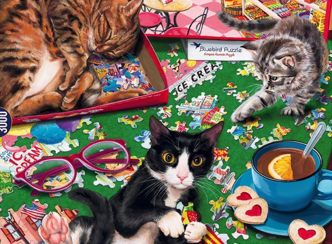 Puzzle Cat Puzzlers 3000 Pieces BLUEBIRD