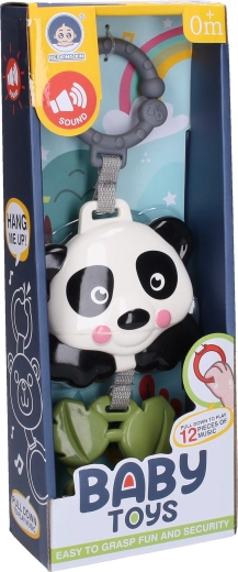 Hanging musical panda 29 cm - 1 piece