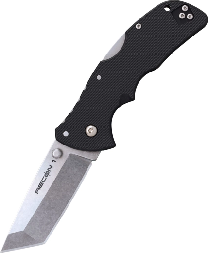 Cold Steel Mini Recon 1 Tanto сгъваем джобен нож 7,3 см, черен, Griv-Ex
